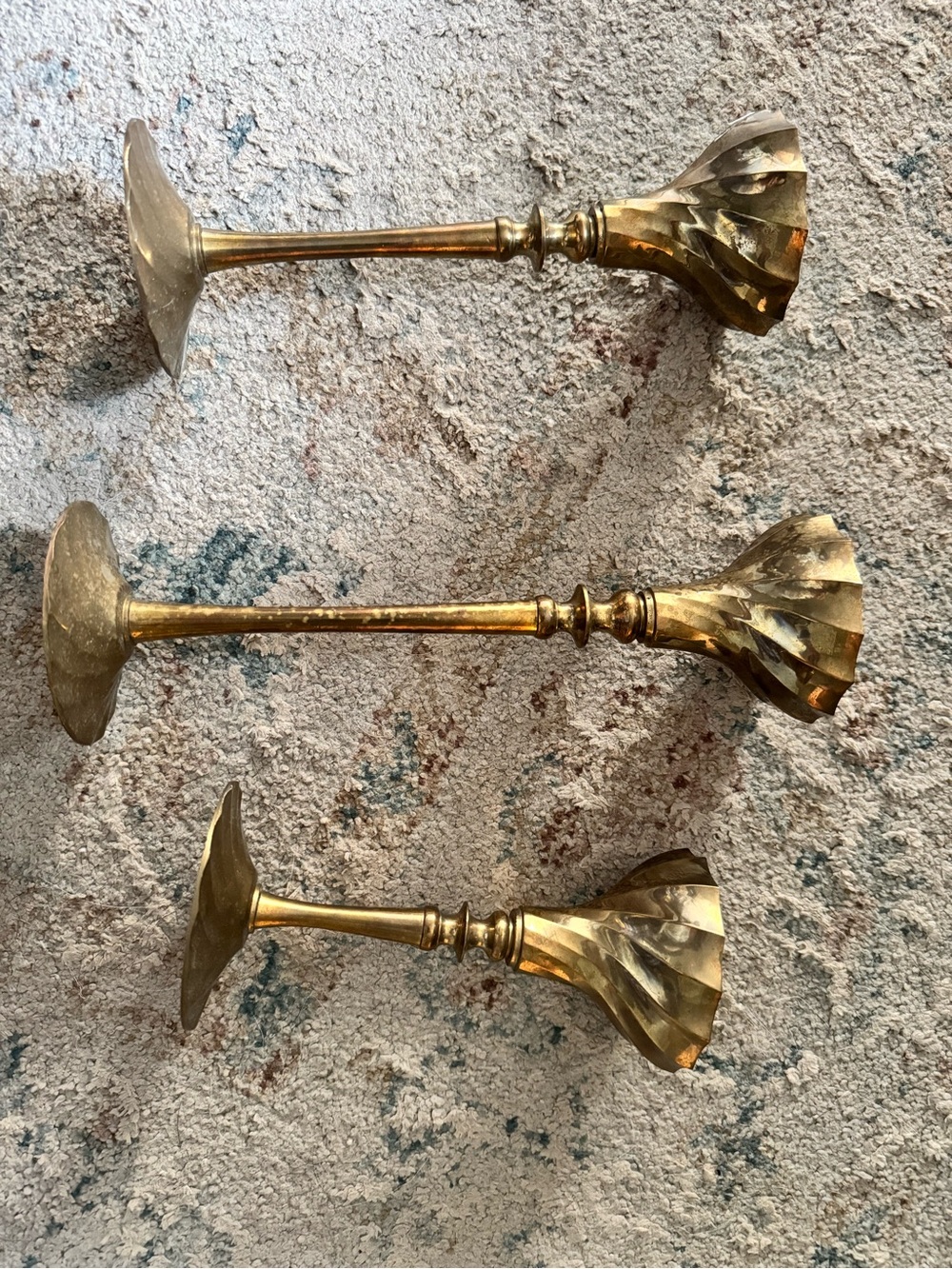 Brass Candlestick Holders - Vintage and Brass